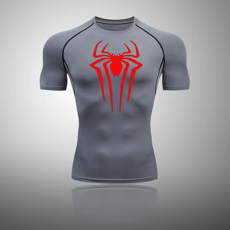 Herren Kompressionsshirt Kurzarm – Atmungsaktiv, Schnelltrocknend, 4-Wege-Stretch, Für Fitness, Laufen, Gym, S-XXL