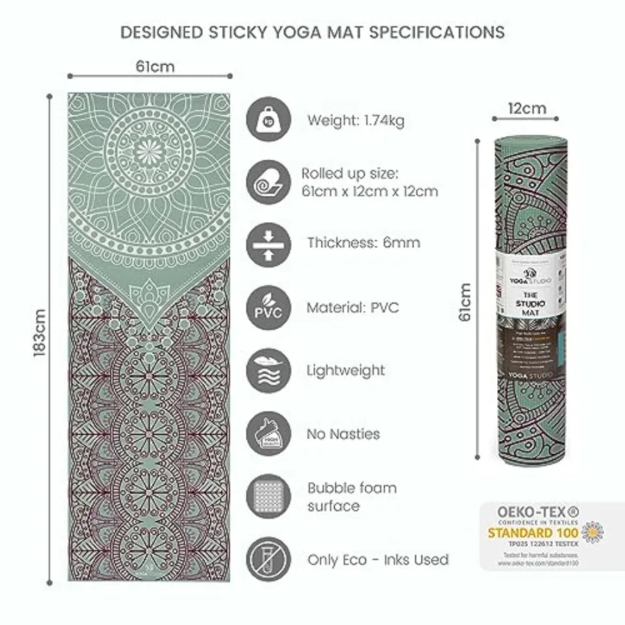 Mandala Non-Slip Yoga Mat 5