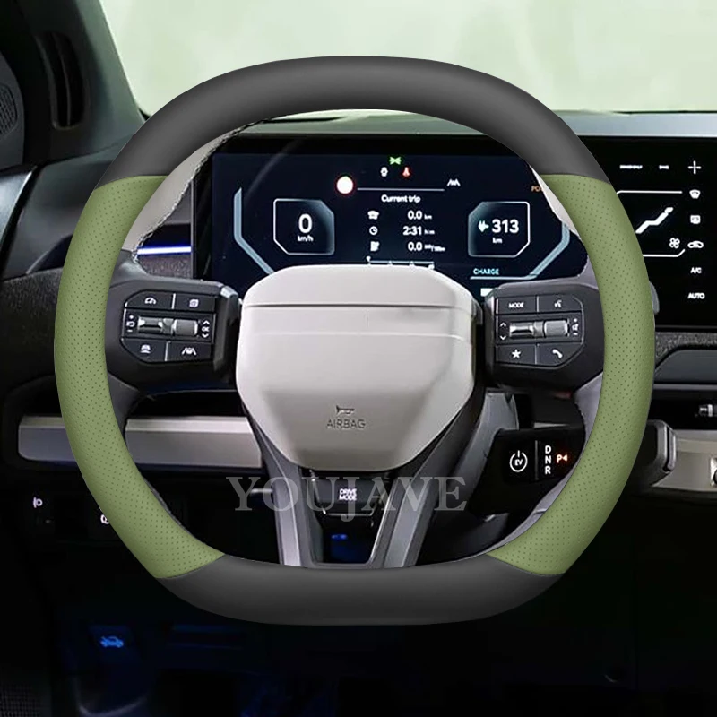 Per KIA EV3 EV4 EV5 EV9 2024 2025 Auto Volante Cove Wrap r Interni In Pelle Alta Respirare Decorazione Accessori - Image 2