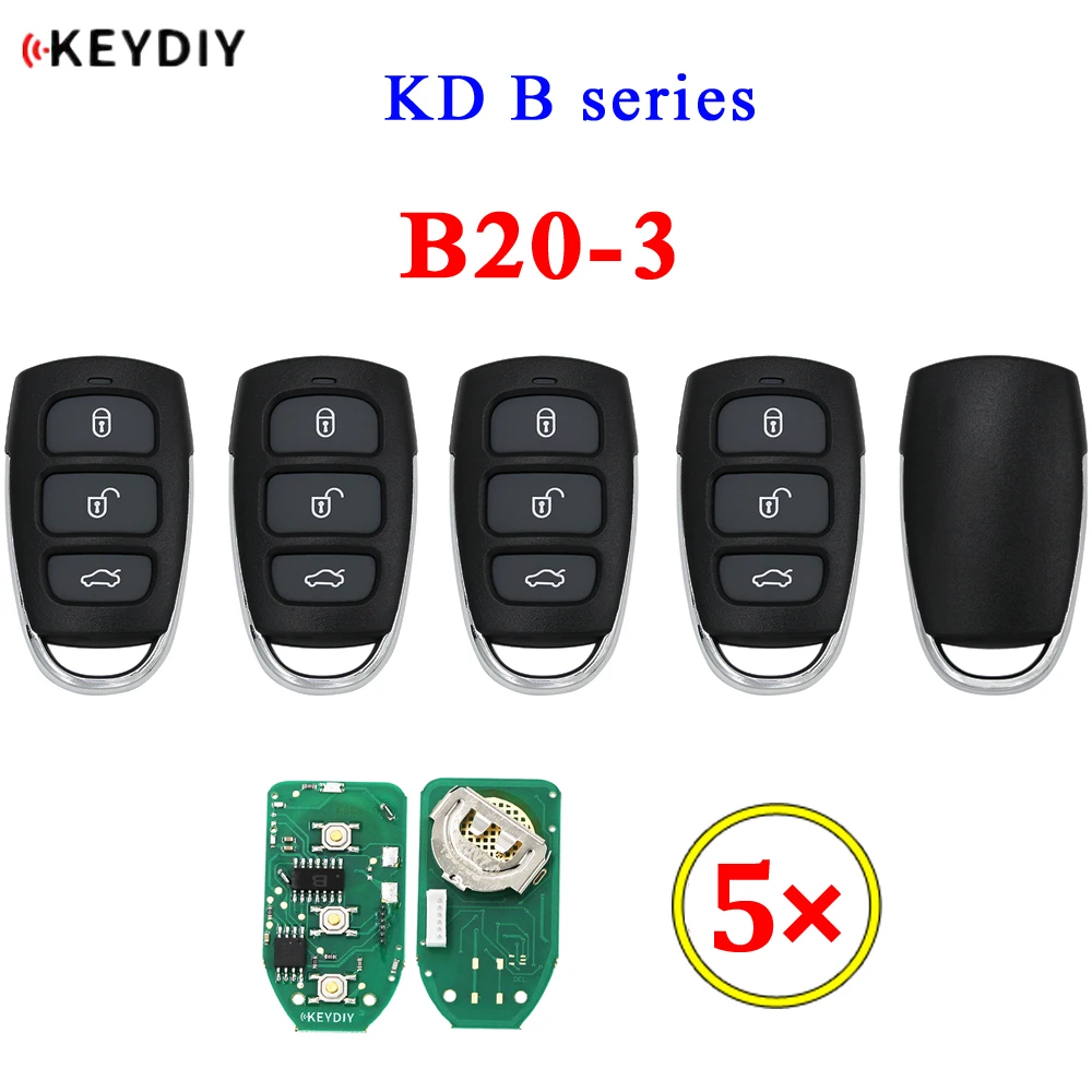 

KEYDIY B series B20-3 3 Button Universal KD Remote Control for KD900 KD900+ URG200 KD-X2 Mini KD KD-MAX for KIA Style 5Pcs/Lot