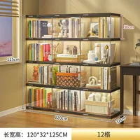 Nordic Living Room Display Cabinet Bookshelf Storage Organizer Modern Design Cabinet With With Lights Home Decor Furniture 6