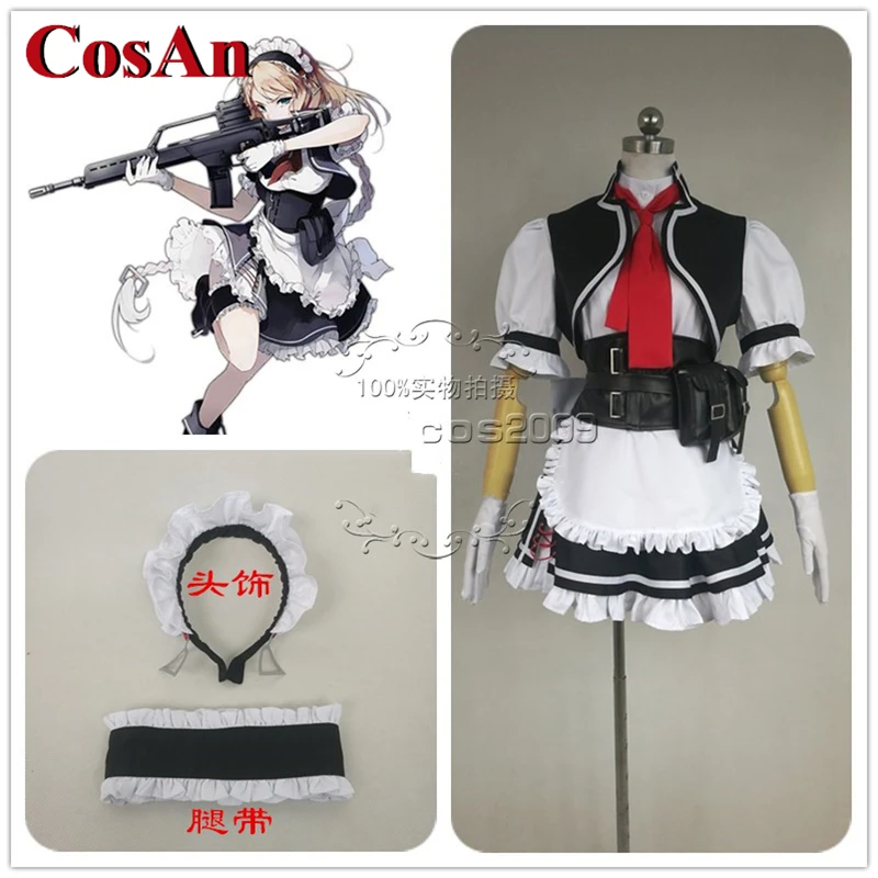 

CosAn Game Girls Frontline G36 Cosplay Costume Sweet Gorgeous Maid Dress Activity Party Role Play Clothing Custom-Make