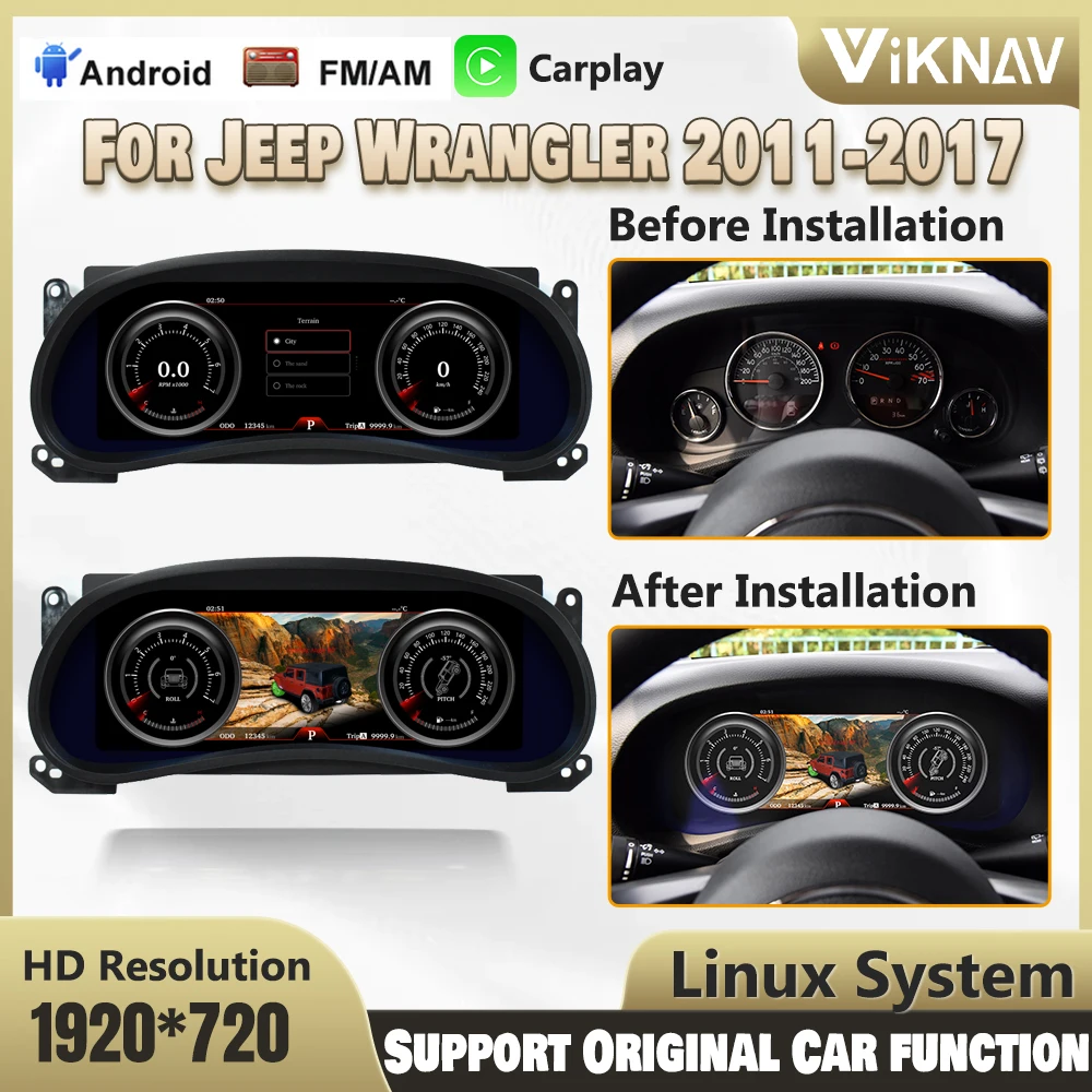 Instrumento Digital de clúster para coche, dispositivo Original de 12,3