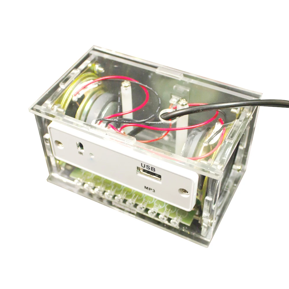 White DIY Electronic Kit Bluetooth Speaker Electronics DIY Soldering Project Kit Teaching Practice Bluetooth Stereo Speaker 3