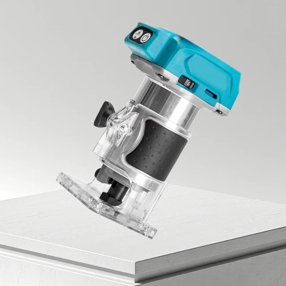 Electric Trimmer Brushless Woodworking Trimming Router Milling Engraving Slotting Machine For Makita 21V Battery DIY Projects