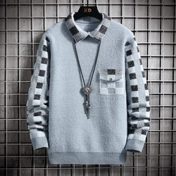 Autumn/Winter Mink velvet long sleeve Thicken Warm Sweaters Men's Fashion Casual Comfortable High Quality sweater men M-XXXL