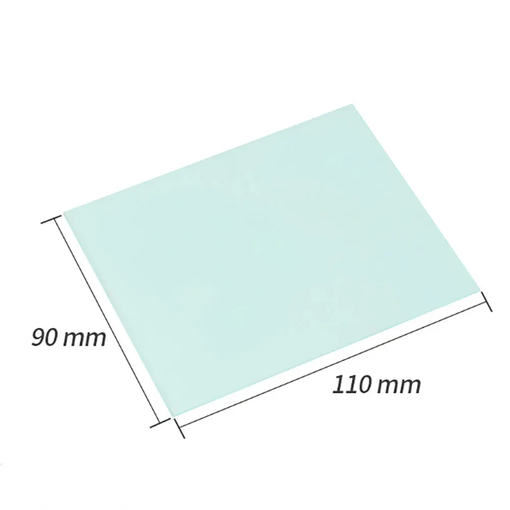 10Pcs 116x90x1mm Welding Helmet Lens Cover 107mm*85mm Transparent Protective Plate Sheet Film For Auto Darkening Welding Mask