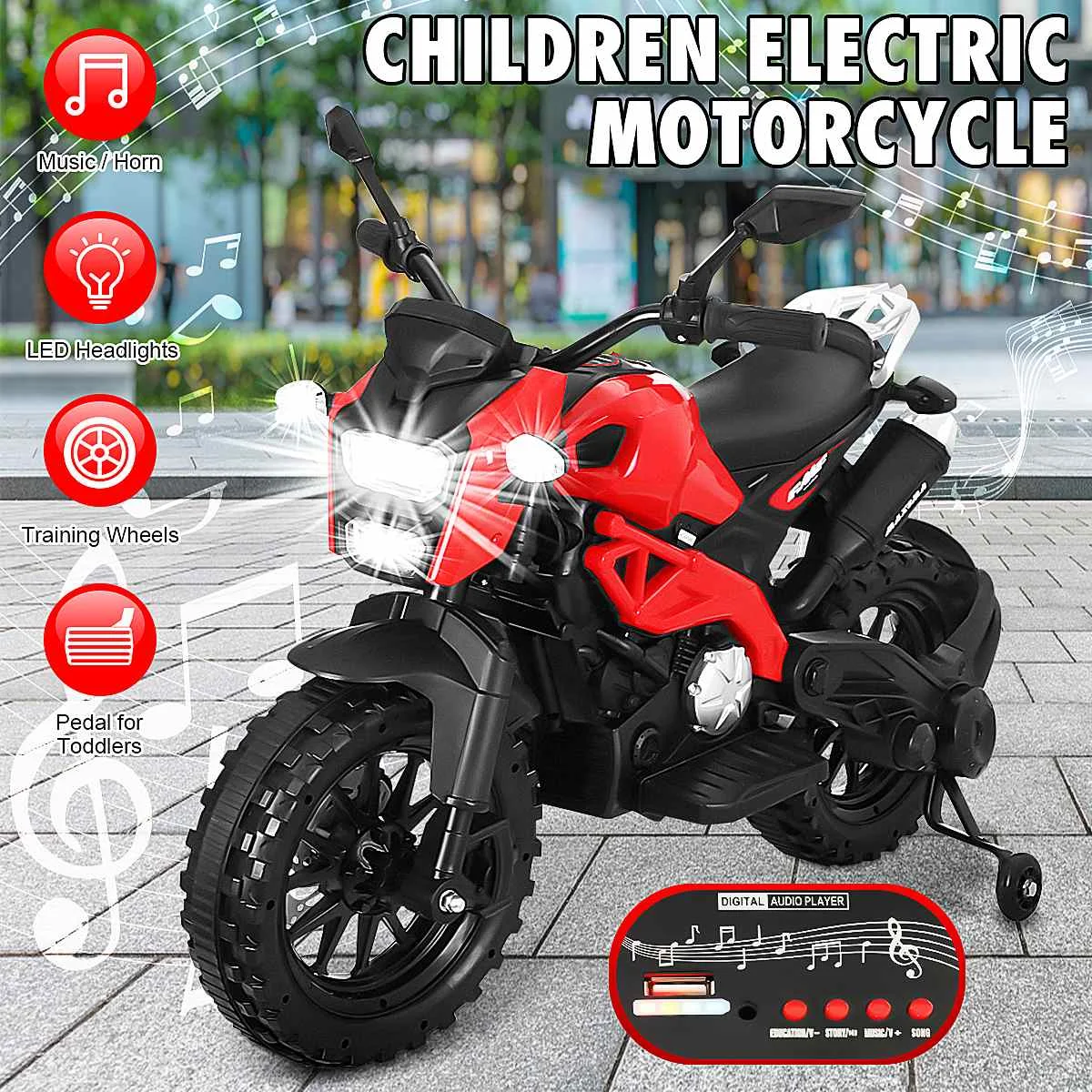 Buy 12V Kids Ride on Motorcycle with 
