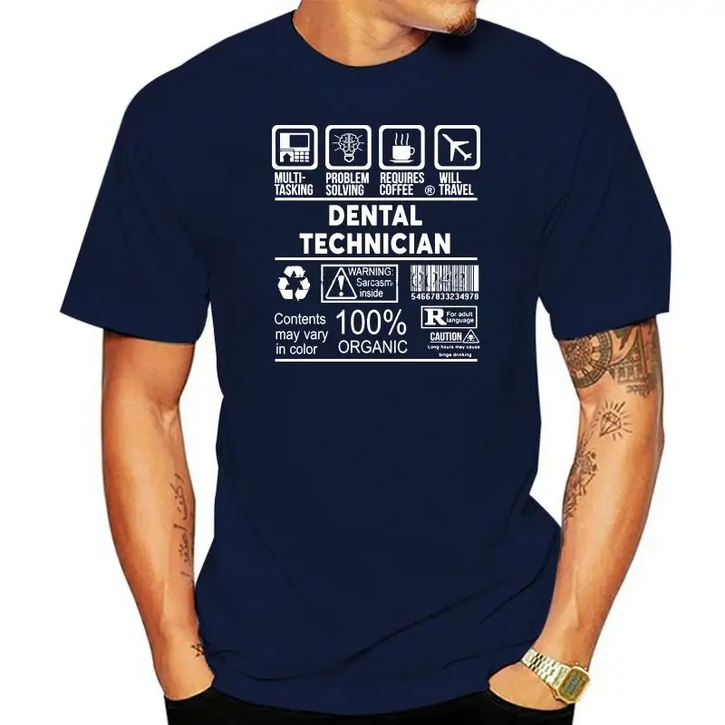 

Dental Technician T-shirt For Men Plus Size Cotton Team Tee Shirt 4XL 5XL 6XL Camiseta