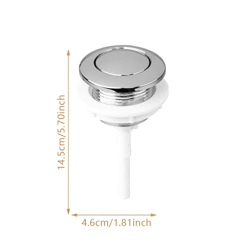 1pc Tool Toilet Tank Button Corrosion-resistant Flush Toilet Push Single Rust-proof Household Products Accessories