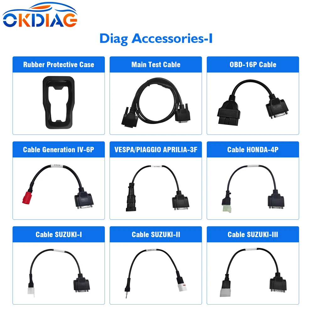 car battery analyzer OBD2 Motorcycle Diagnostic Cable Adapter OBD Optional Cable Adapter Cable For JDiag M100 Code Reader Motorcycle Diagnostic Tool car battery drain tester