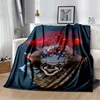 Dancing Clown Pennywise Pattern  Flannel Blanket,Multi-purpose Holiday Gift Blanket Warm And Soft Blankets All Seasons 6