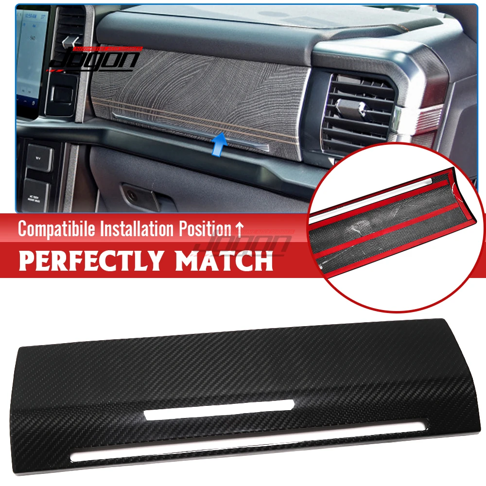 

Real Carbon Fiber Car Center Console Co-pilot Passenger Storage Box Panel Cover Trim For Ford F-150 F150 Raptor 2021 2022 2023