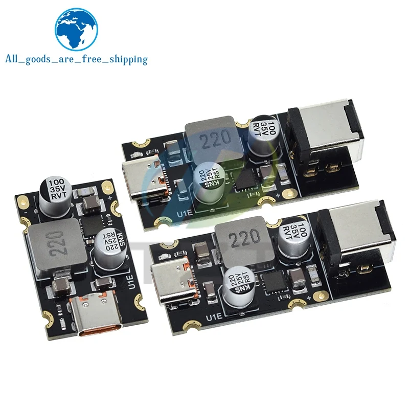 

QC4.0 QC3.0 Type-C USB PD65W Fast Charging Adapter Module DC8-32V 3.25A 65W Step Down Module For Huawei SCP/FCP Apple PD