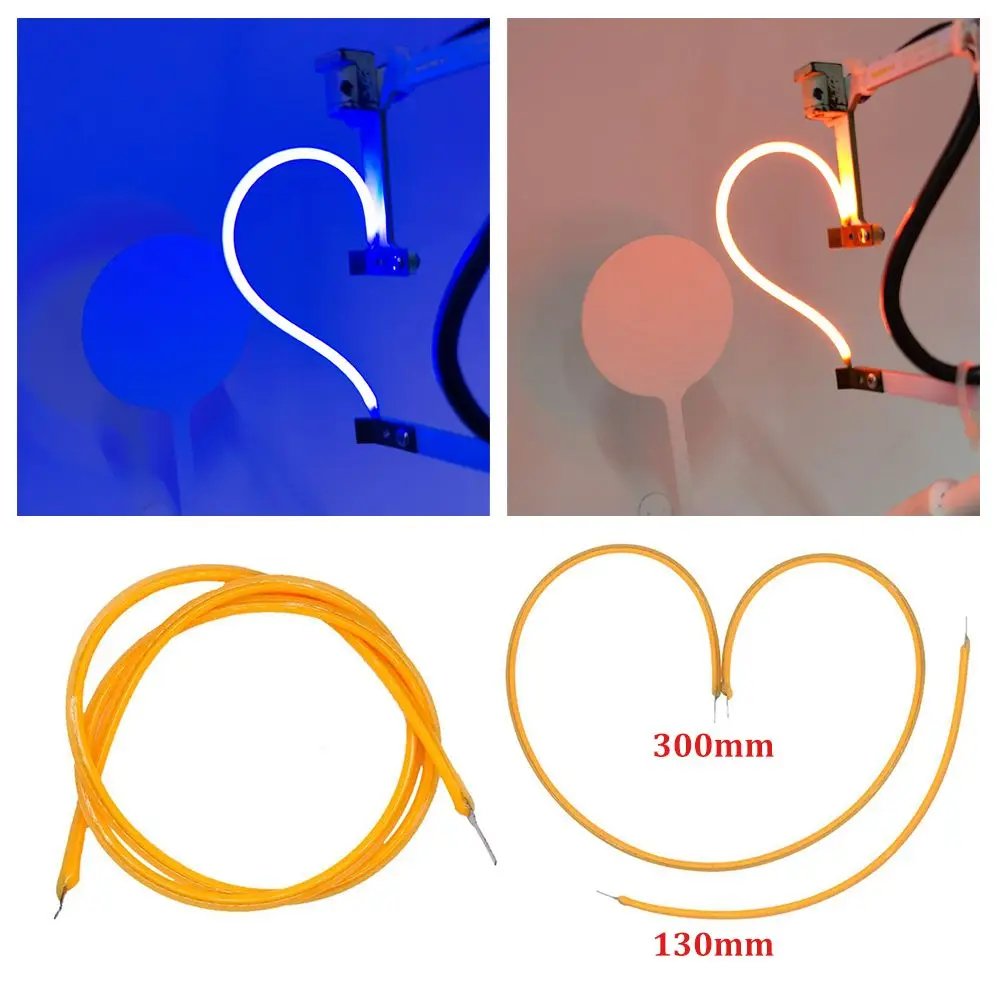 

1PC DC3V 130/300mm Retro Edison Bulb LED Bead Light Diodes Flexible Filament Warm 2200K LED Filament Lamp Parts Room Decoration