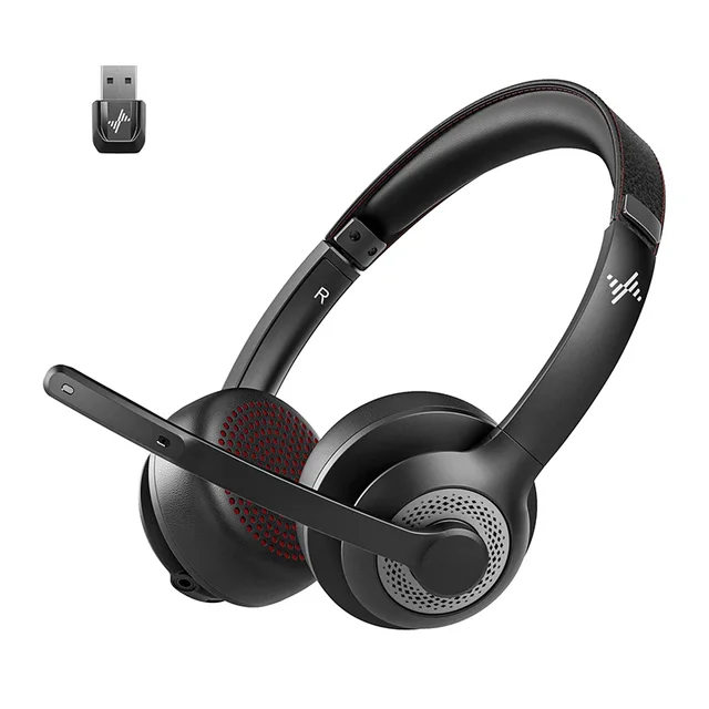 Wireless Bluetooth Headset ANC MIC for Work Computer Headphones USB Dongle Mute Mic for MacBook Headset Phone 1