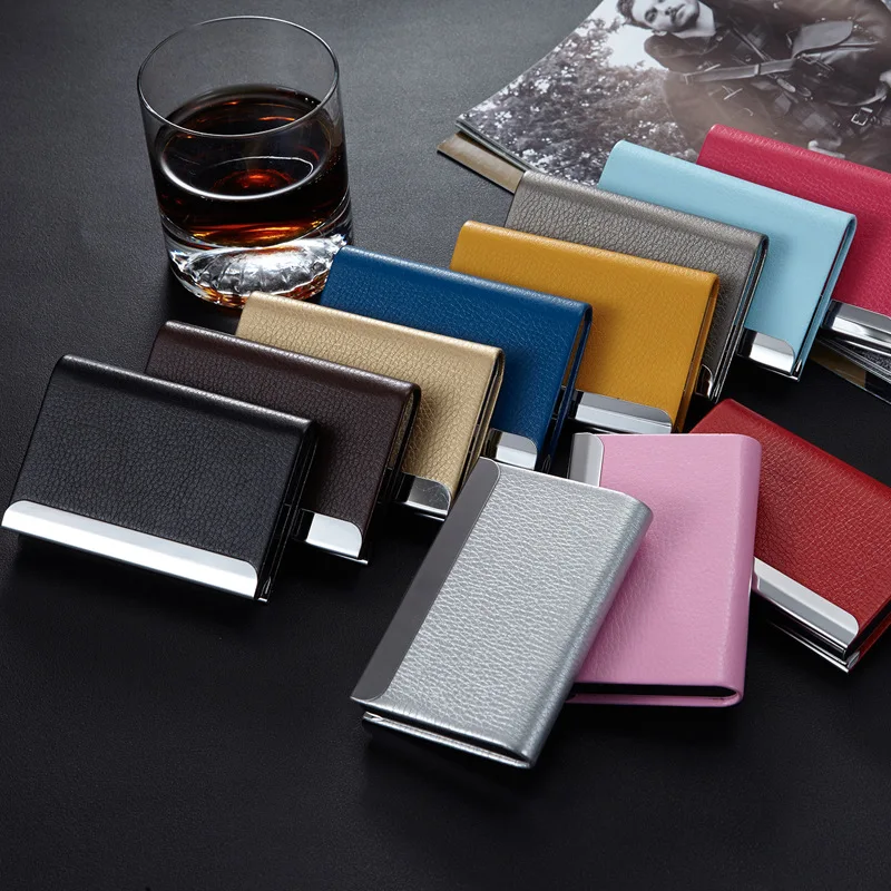 Advanced Portable Business Card Box, Men's Stainless Steel Metal Box, Business Bank Card Holder 2