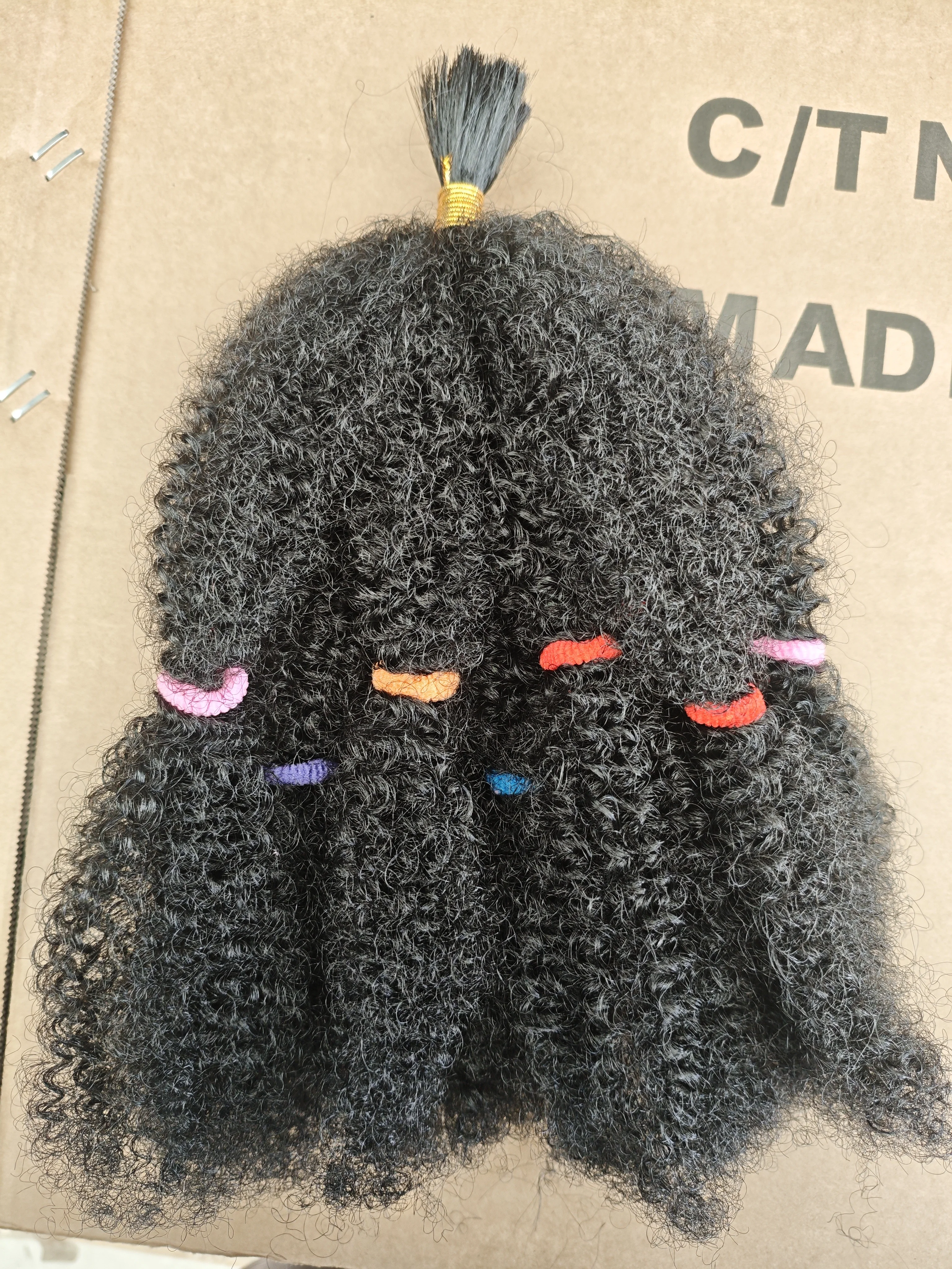 Afro Kinky Bulk Hair Image 7