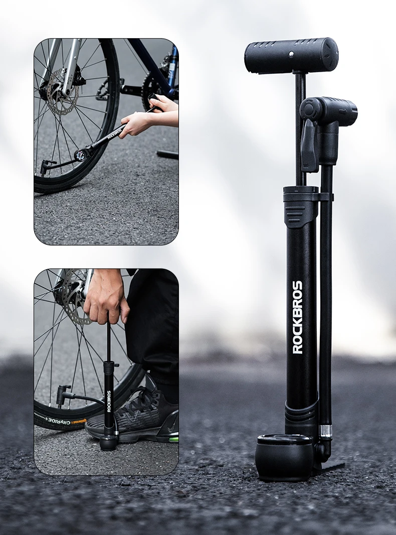 Bicycle Pump 120PSI Portable Air Pump Presta Schrader Ultralight Hand Pump With