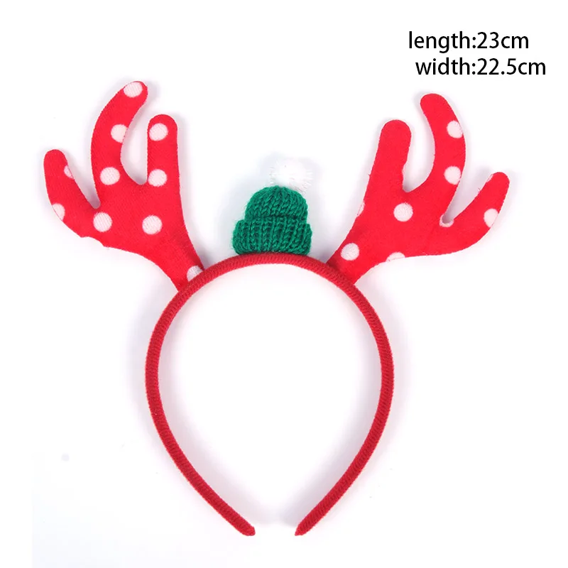 Christmas headband elk antler headband Reindeer Horn Hair Ornaments Merry Christmas Favors photo props Navidad New Year gift 1pc