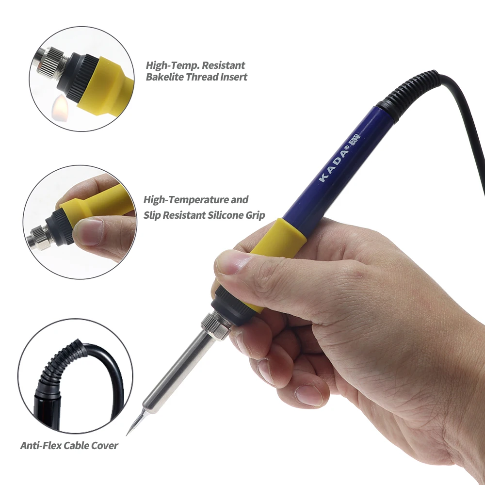5 Holes Soldering Station Iron Handle For KADA 878D+.878D++.2018D+.903D.9803D+.951D 952AD+ electric soldering iron kit