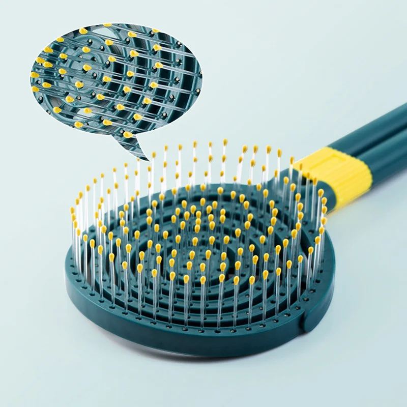 Hair Brush Hollow Out Scalp Massage Comb Paddle Cushion Anti-static Fluffy Hair Brushes Professional Hairstyle Tools