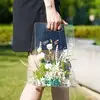 Transparent Flower Bags Handheld Vase Acrylic Flower Basket High-End Transparent Floral Arrangement Clear Modern Decorative Vase 4