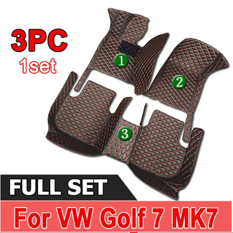 Tappetini Auto per Volkswagen Vw Golf 7 MK7 2020 2019 2018 2017 2016 2015 2014 2013 Auto Interior Styling proteggi i tappeti
