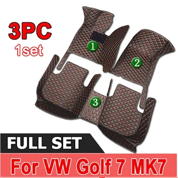 Tappetini Auto per Volkswagen Vw Golf 7 MK7 2020 2019 2018 2017 2016 2015 2014 2013 Auto Interior Styling proteggi i tappeti