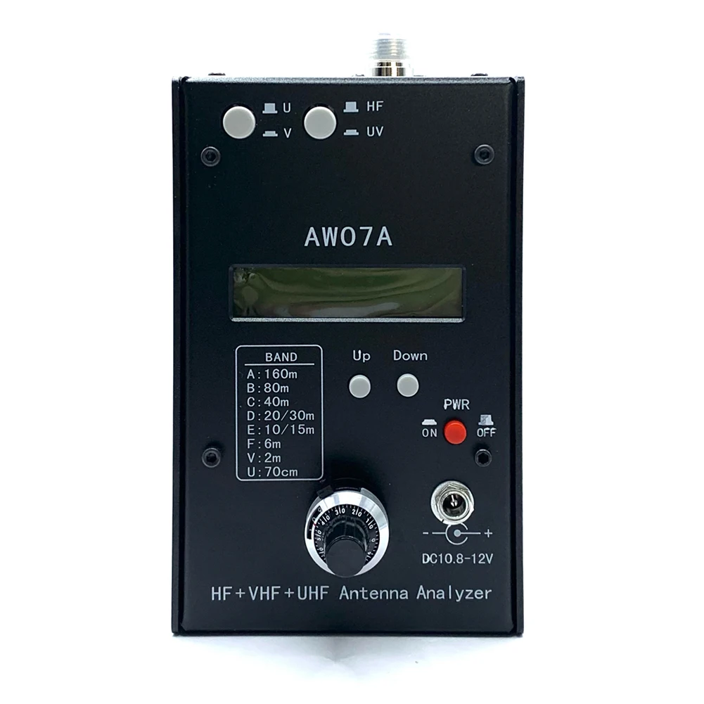 Multiband Antenna Analyzer HF +UV HF/VHF/UHF AW07A SWR Antenna Meter