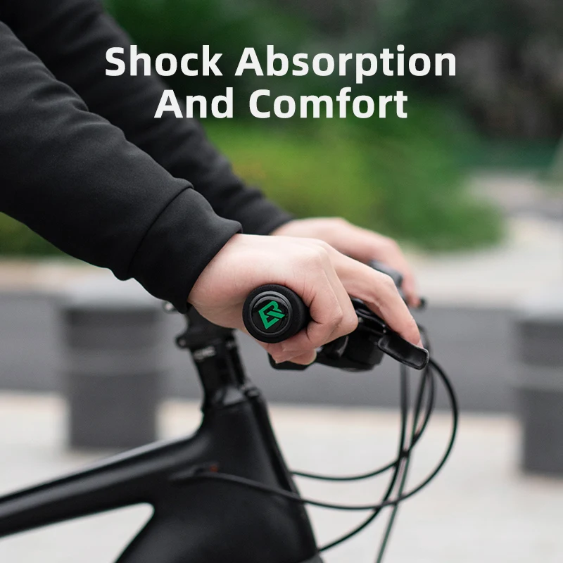 Rockbros-puños De Silicona Para Bicicleta De Montaña, Empuñaduras De  Esponja Para Manillar, Ultraligeras, Antideslizantes, Amortiguadores -  Grips De Bicicleta - AliExpress