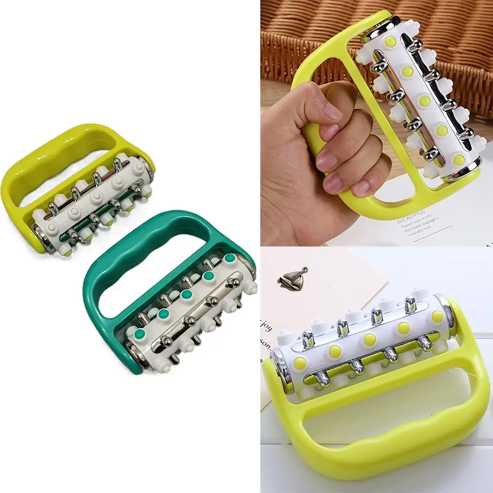 Massage Roller Electroplated Roller Massager Portable Handheld Anti Relief Blasting Massage Roller Muscle Massage Fascia Massager