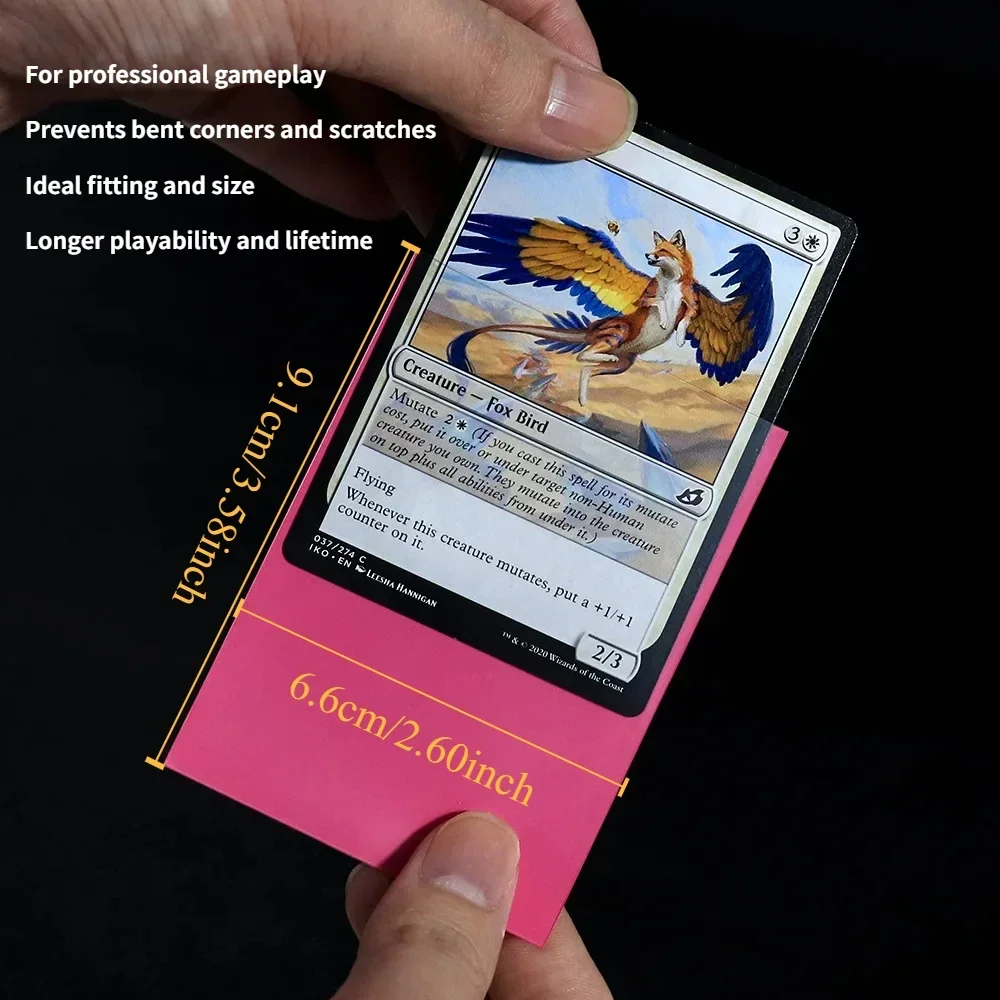 Card Sleeves 100PCS 66x91mm Matte Standard Size TCG Trading Cards Protector For Tarot Shield Board Games