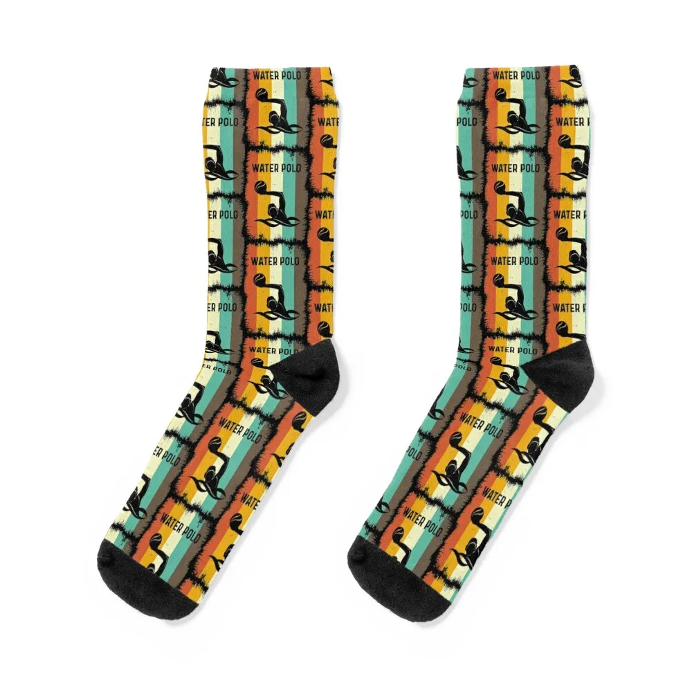 

Vintage Retro Water polo Socks Toe sports happy winter thermal Socks Man Women's