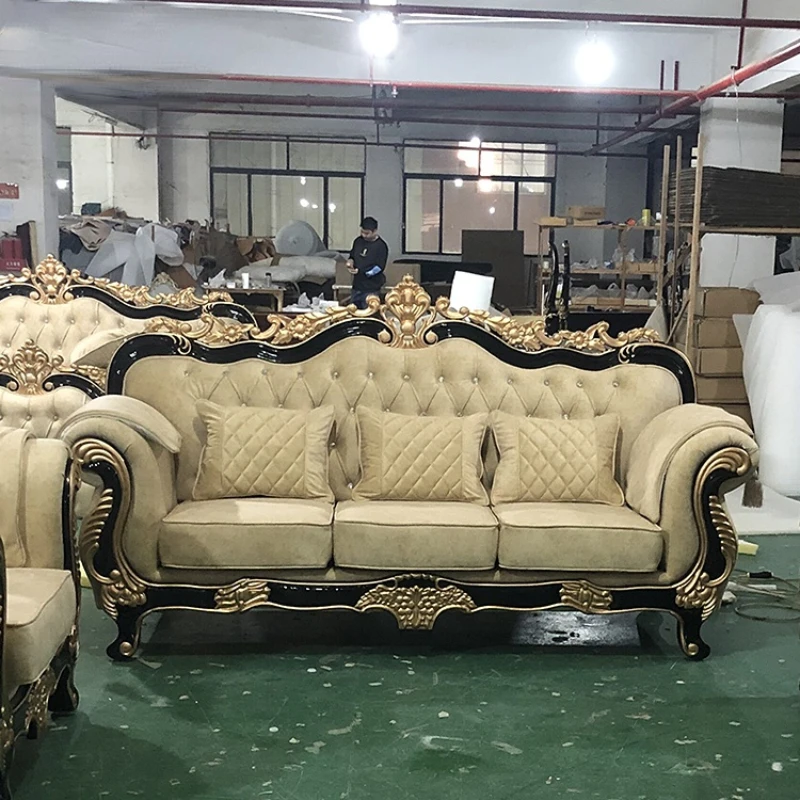 antique sofa manufacturers European style classic fabric Dubai