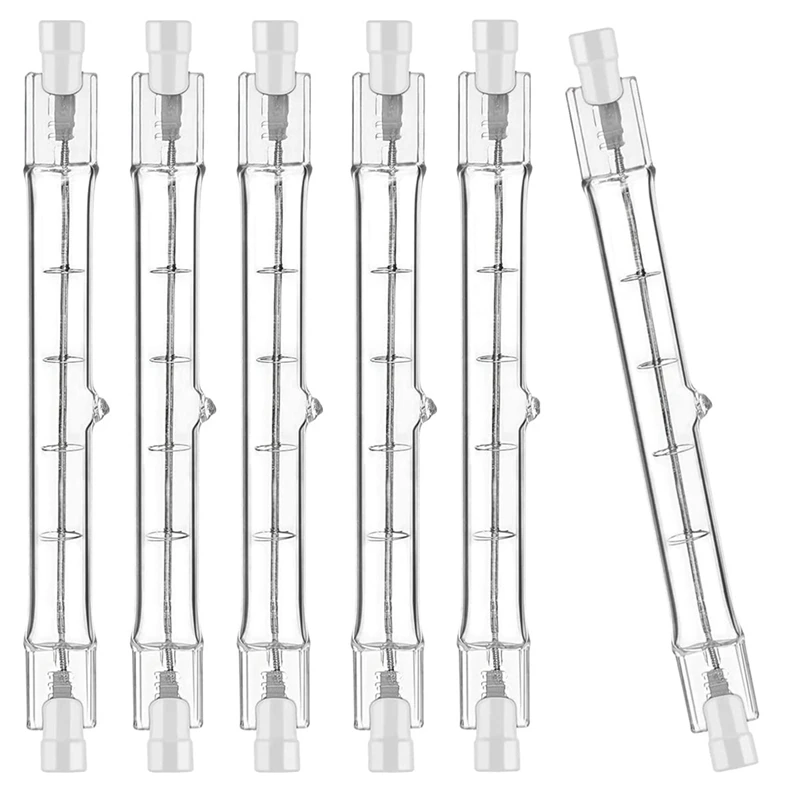 

R7S Halogen Light Bulb 118Mm 200W 230V Halogen Rod R7S Halogen Bulb R7S Dimmable Halogen Rod Lamp Lights 6Pack