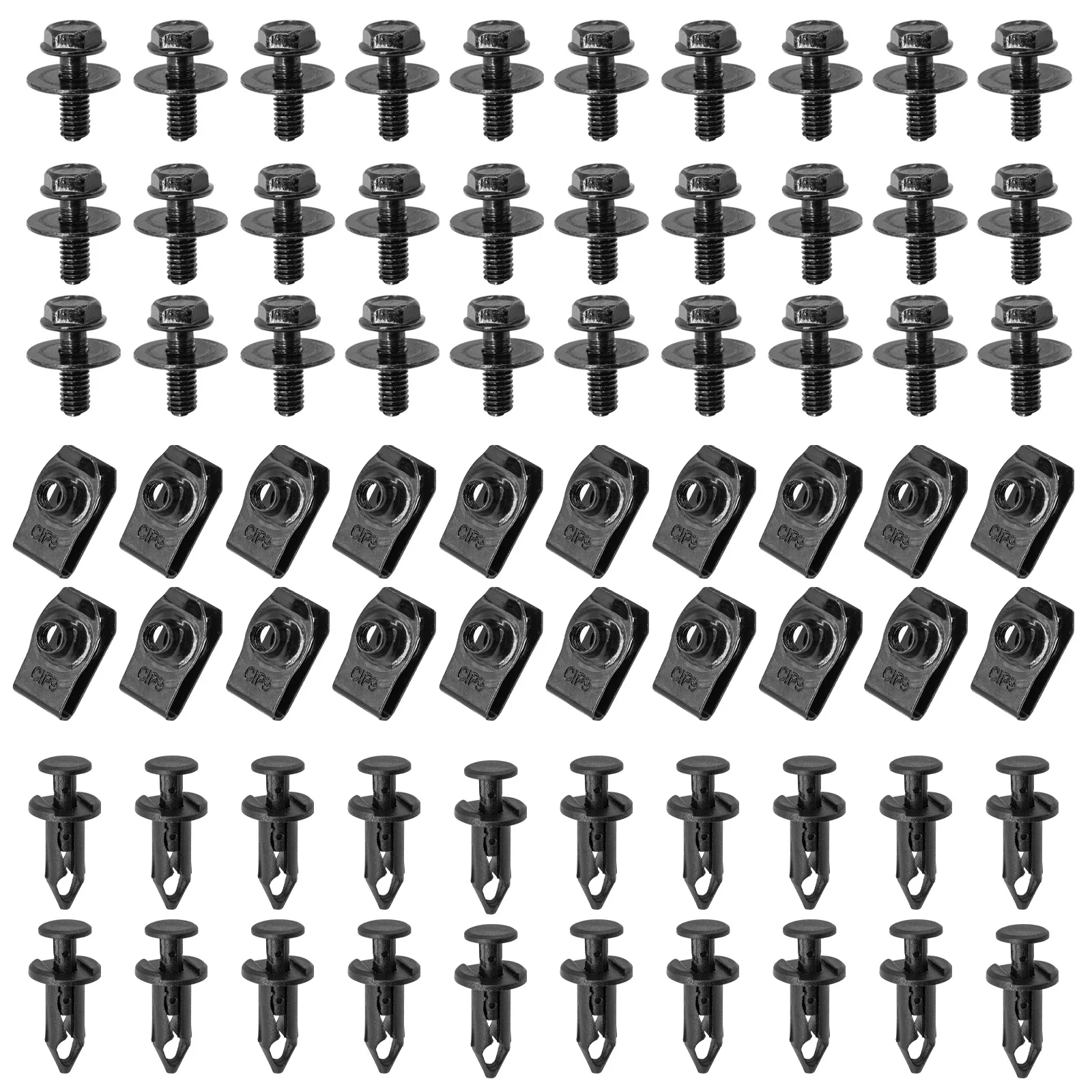 Нажимные фиксаторы для автомобильного бампера, брызговиков, заклепки, зажимы для двигателя под крышкой двигателя, брызговики, защитные болты, универсальные