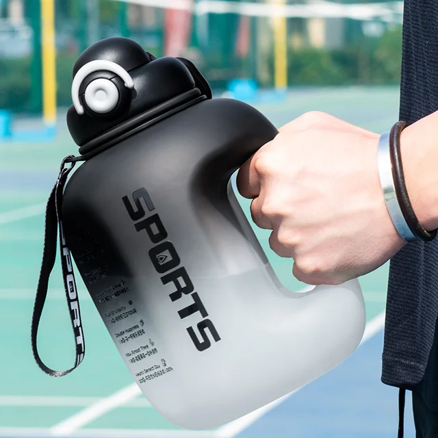 GIANXI Sport Water Bottle Portable Fitness Plastic Cup With Straw Large Capacity Outdoor Travel Big Water Bottles Drinkware 5