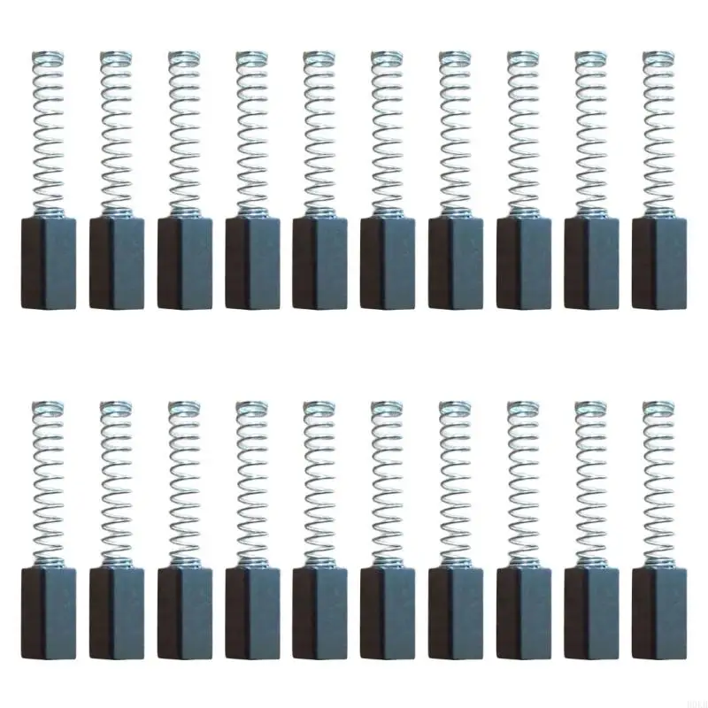 B0KB 10Pcs Carbon Motor Brush 5x5x12mm for Home Sewing Machine 250W Sewing Machine Replacement Motor Carbon Brushes