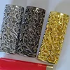 Metal Lighter Sleeve Cover Holder for BIC J6 Unique Gift for Smokers with Retro Hollow Out Design 6