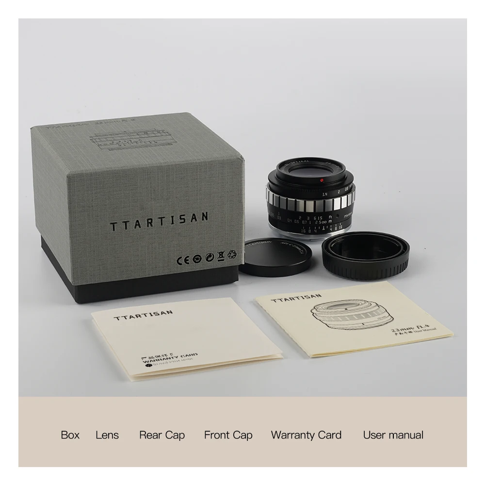 TTArtisan 23mm F1.4 Manual Focus Camera Lens for Sony E
