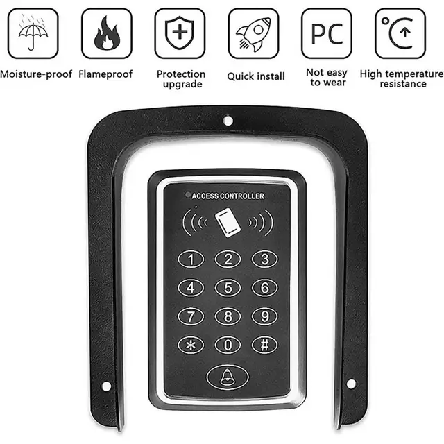 파손 방지 내열성 레인 커버로 초인종을 완벽하게 보호하세요