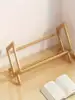 Small Creative Bamboo Desktop Bookshelf for Home Office, Student Desk Organizer, Book Storage Rack 2