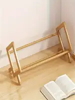 Small Creative Bamboo Desktop Bookshelf for Home Office, Student Desk Organizer, Book Storage Rack 2