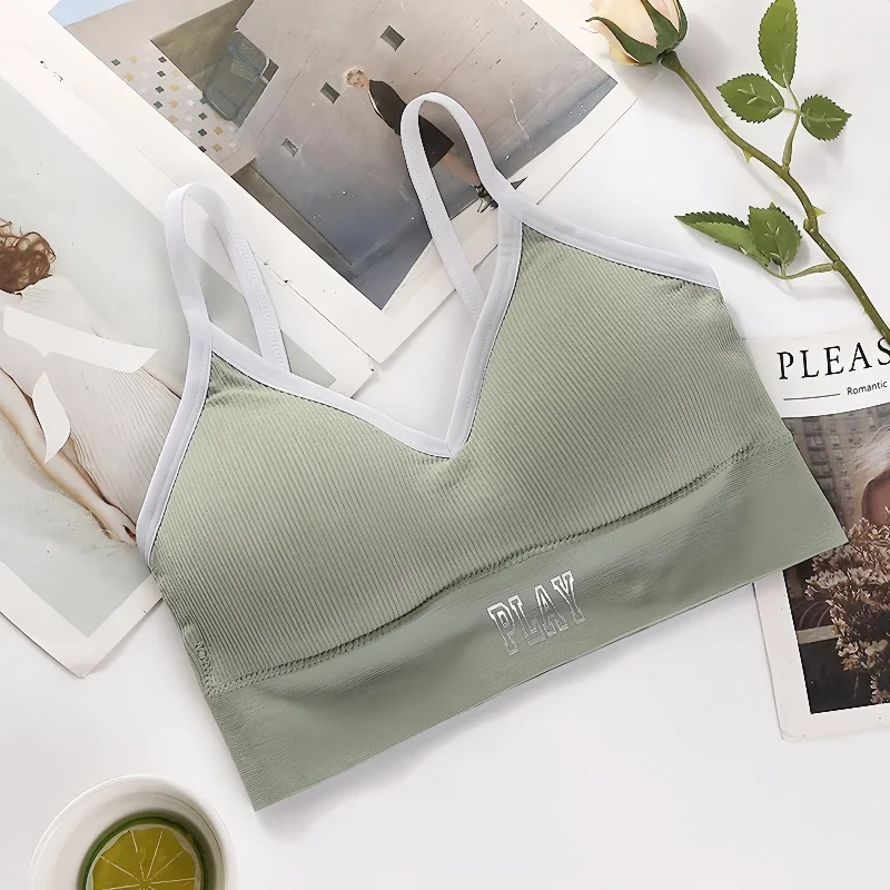 Women Crop Top Female Seamless Bra Tube Top Sexy Lingerie Push Up Underwear Fitness Streetwear Camis Sport Tee Tank Tops women lingerie bra women tube tops