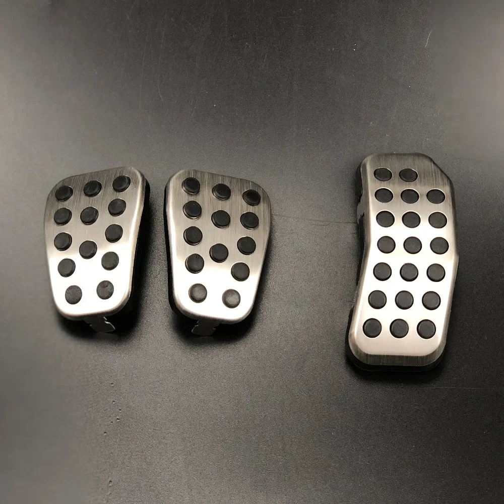 Car Styling Brake Clutch Accelerator Gas Pedal Pad Covers Case For Ford Fiesta Ecosport Mazda 2 Auto Accessories