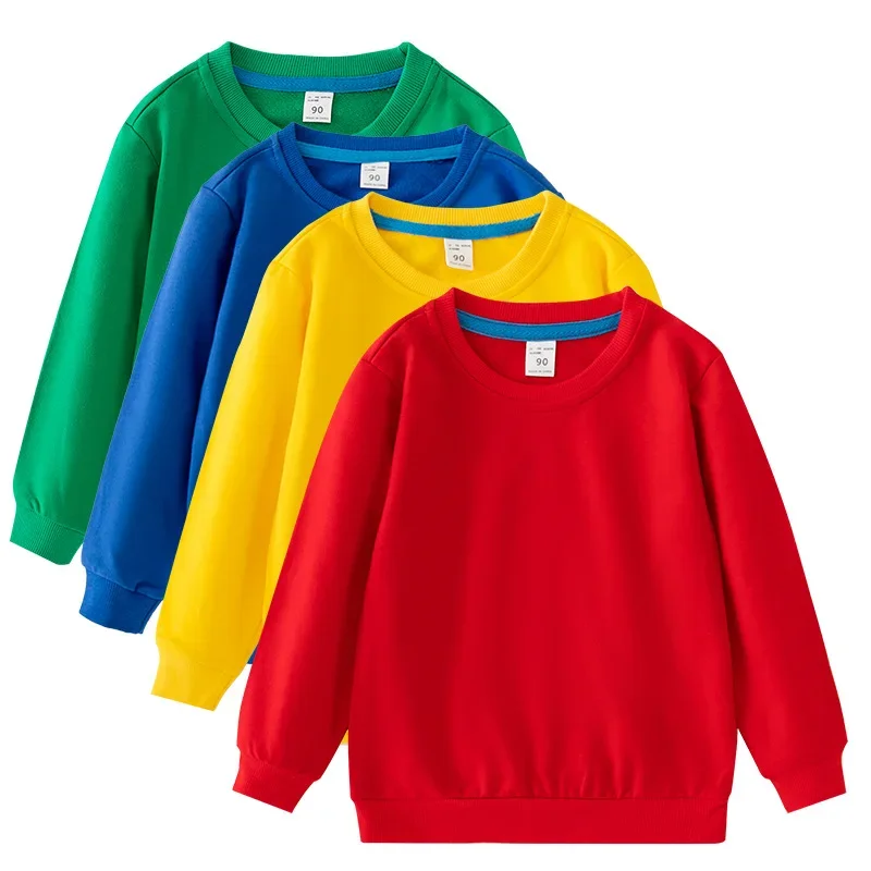 Pull Col Rond Uni Pour Enfant - Taille Moyenne Et Grande - En Polyester Doux - Parfait Pour L'automne - Garçon Et Fille - 11