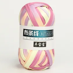 100g Soft Cloth Yarn for Hand Knitting and Crochet Projects (A 36 pink yellow)