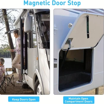 Magnetic Door Catch RV Door Retainer RV Door Stop Retaining Catch Latch for RV Caravan Camper Motorhome Boat Door Holder 3