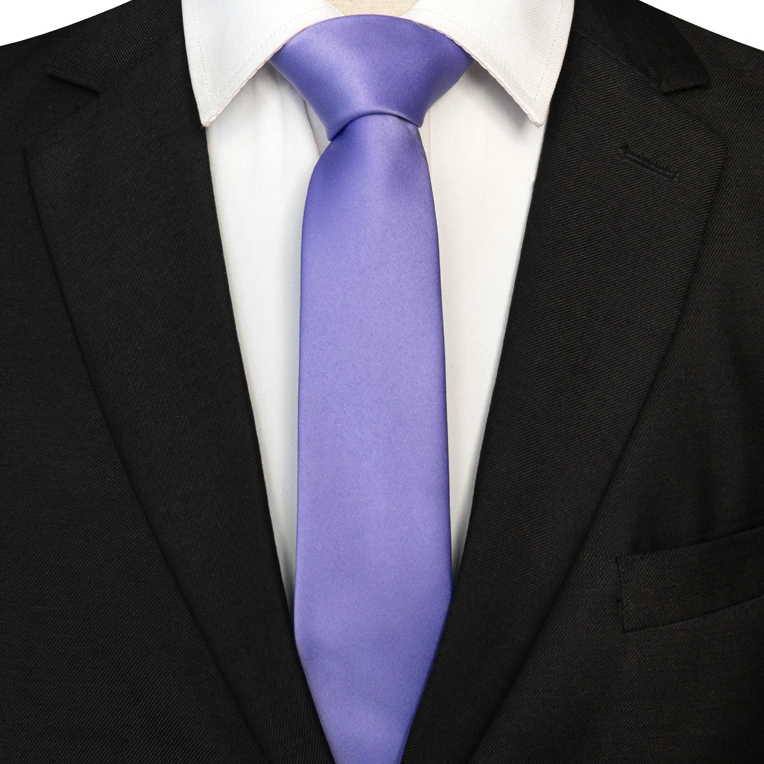 Hellblaue 6 cm solide schlanke Krawatte für Herren, schmale Krawatte, Hochzeit, Bräutigam, Business-Smoking, Bankett, Krawatte, Geschenk für Männer, Zubehör – Detail 17